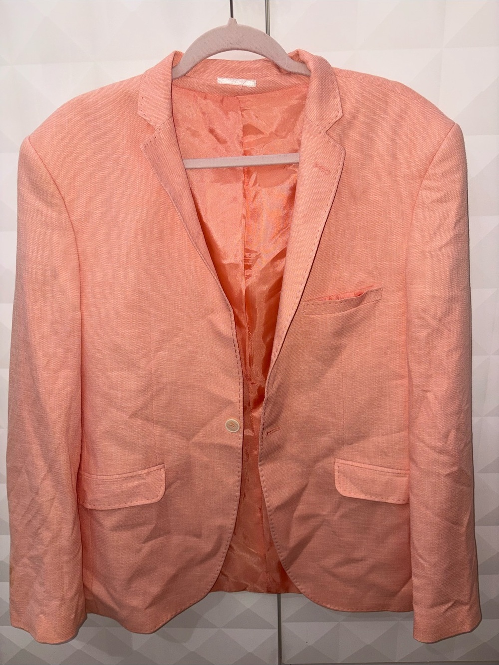Men's Coral Single-Button coat from turkey 🧡